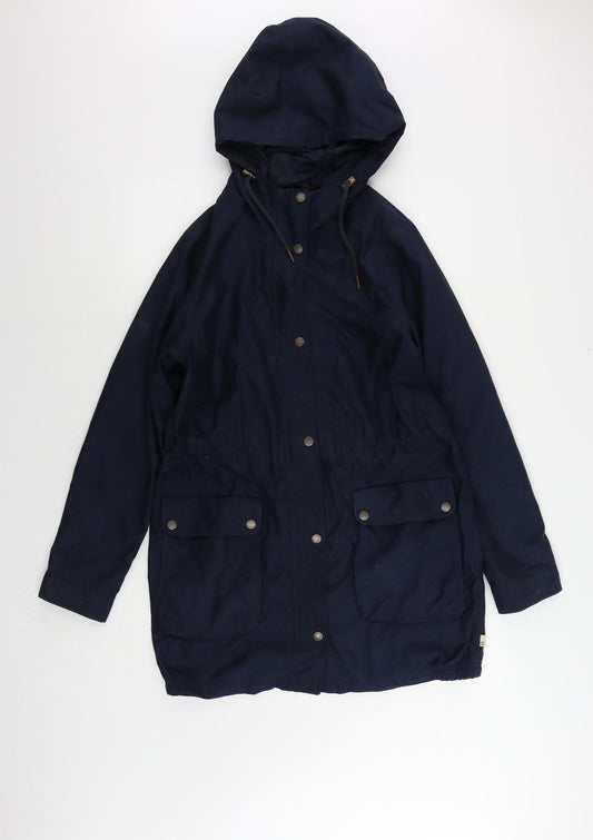 Timberland Womens Blue Jacket Size M Zip - Vintage Hooded