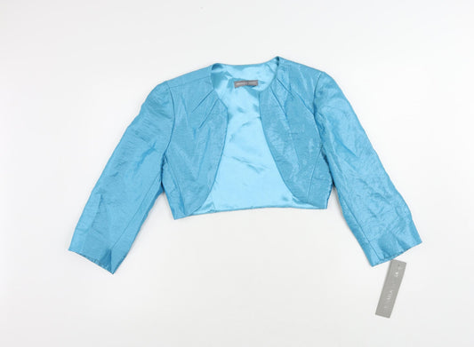 Michaela Louisa Womens Blue Jacket Size 8