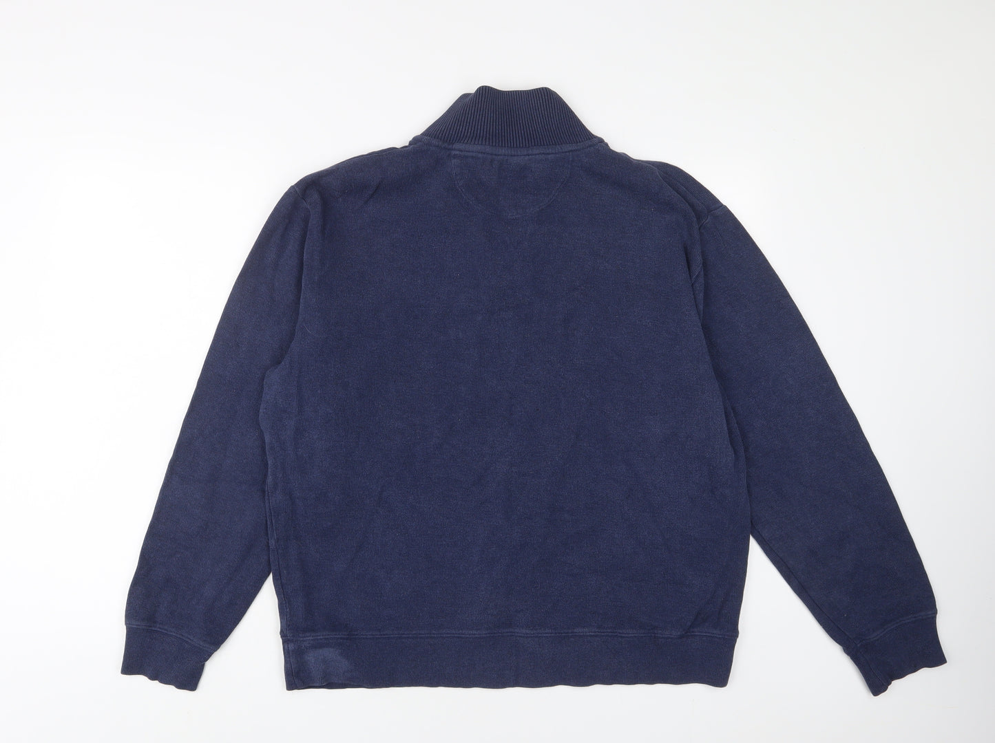 GANT Mens Blue Cotton Pullover Sweatshirt Size XL - 1/2 Zip