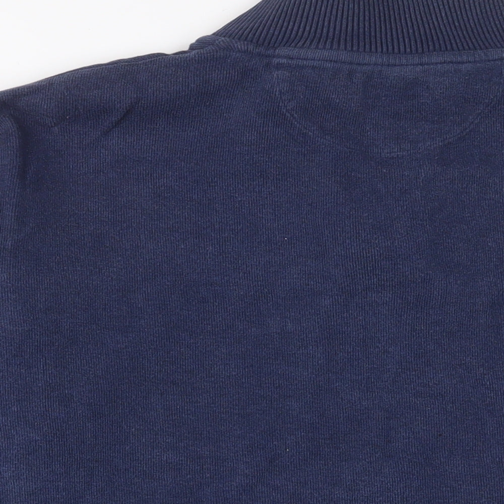 GANT Mens Blue Cotton Pullover Sweatshirt Size XL - 1/2 Zip