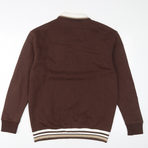 ASOS Mens Brown Cotton Pullover Sweatshirt Size S