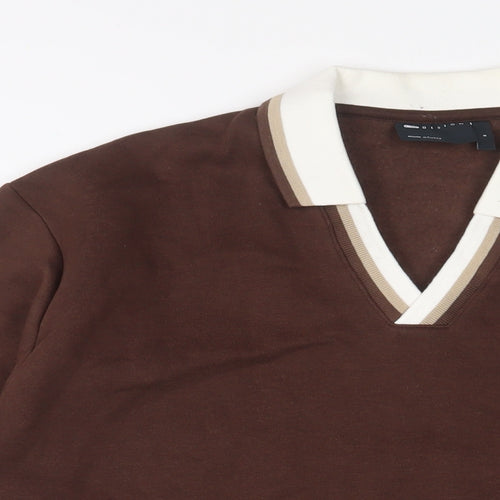 ASOS Mens Brown Cotton Pullover Sweatshirt Size S