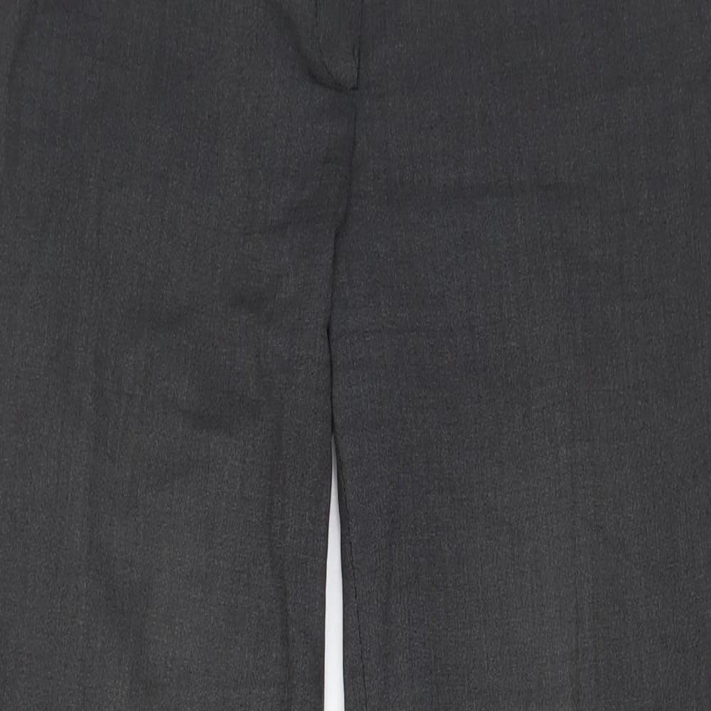 NEXT Womens Grey Polyester Trousers Size 10 L33 in Regular Zip