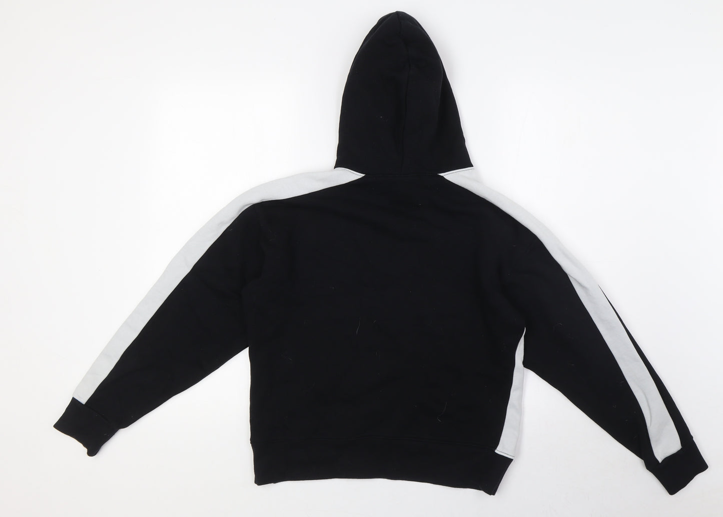 Toffs Womens Black Cotton Pullover Hoodie Size S - Retro