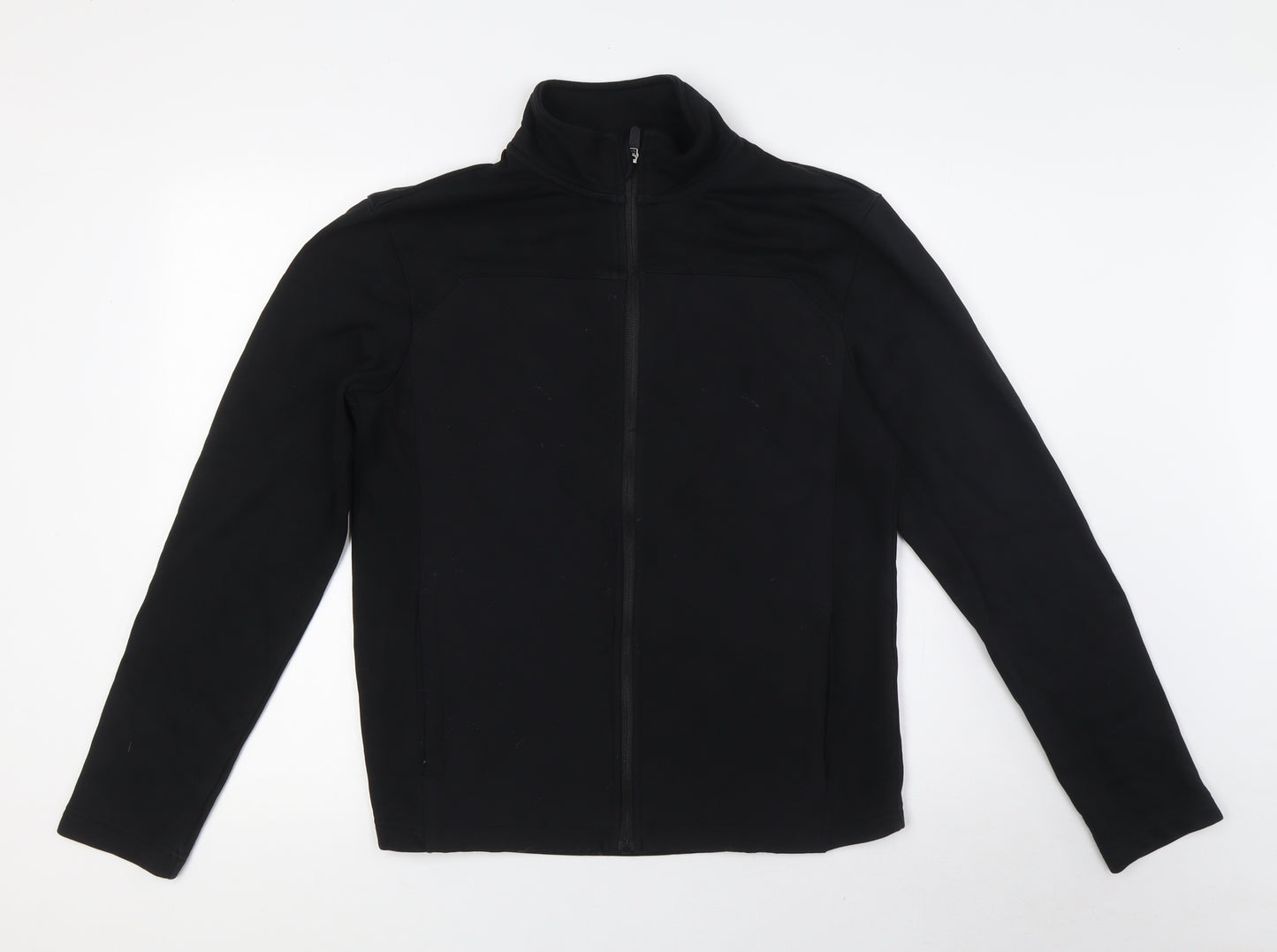 Alcis Mens Black Jacket Size S Zip - Quilting