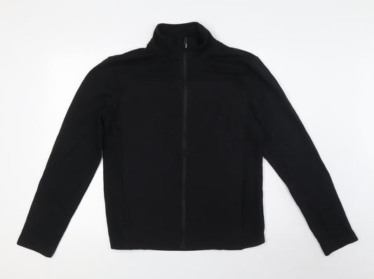 Alcis Mens Black Jacket Size S Zip - Quilting