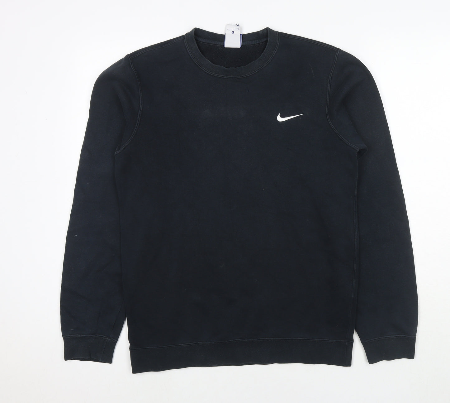 Nike Mens Black Cotton Pullover Sweatshirt Size S