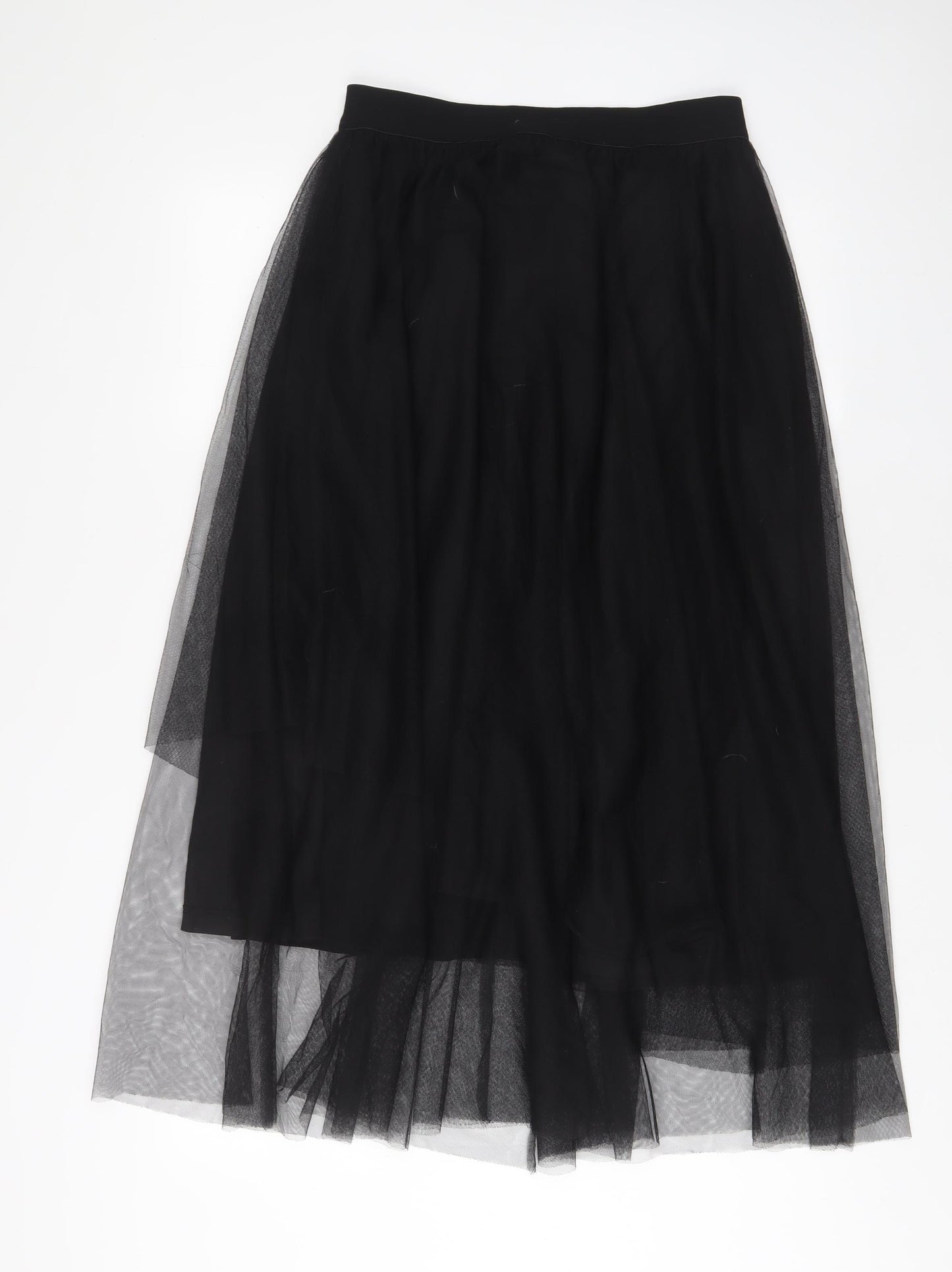 Louche Womens Black Polyester A-Line Skirt Size 12