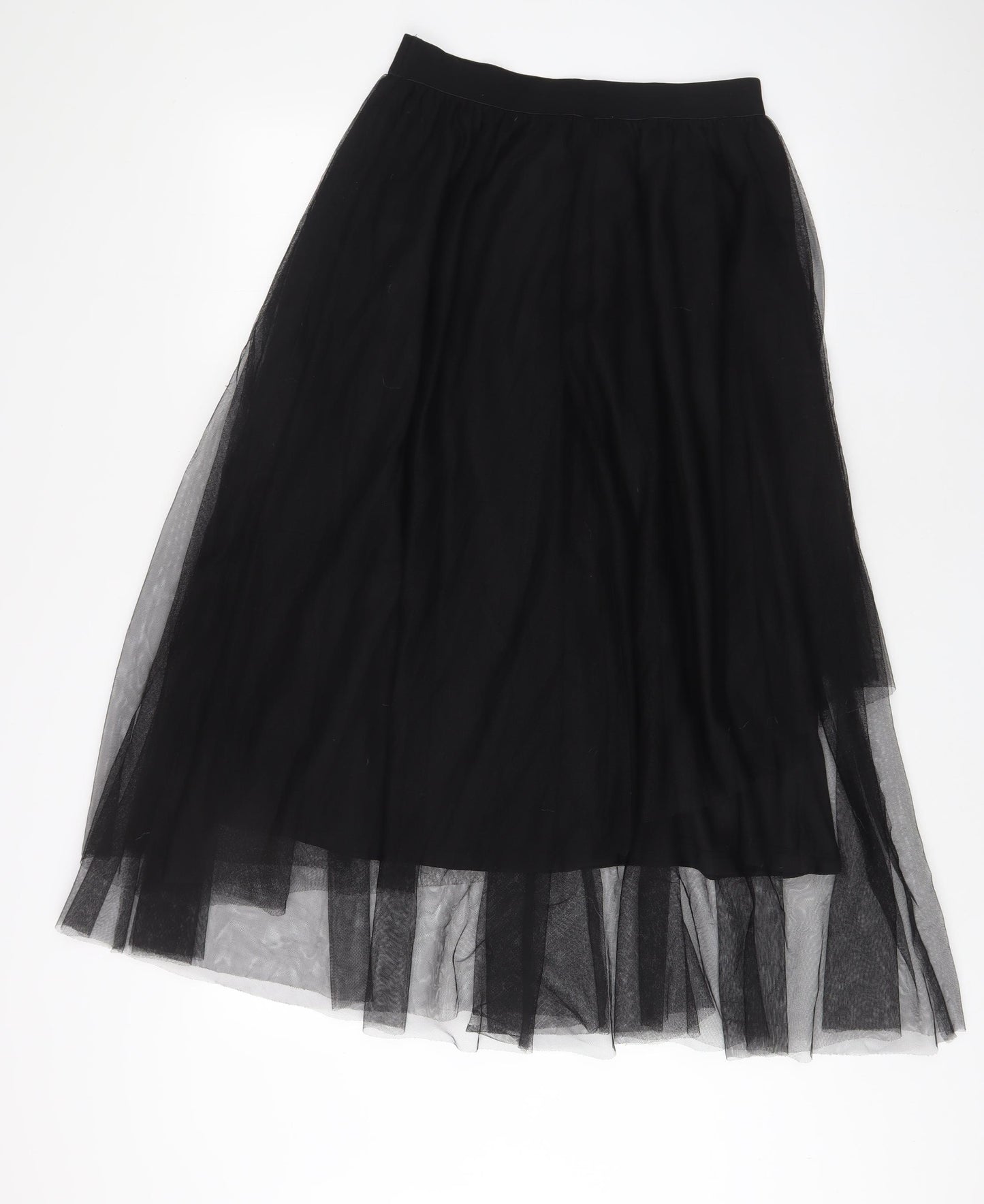 Louche Womens Black Polyester A-Line Skirt Size 12