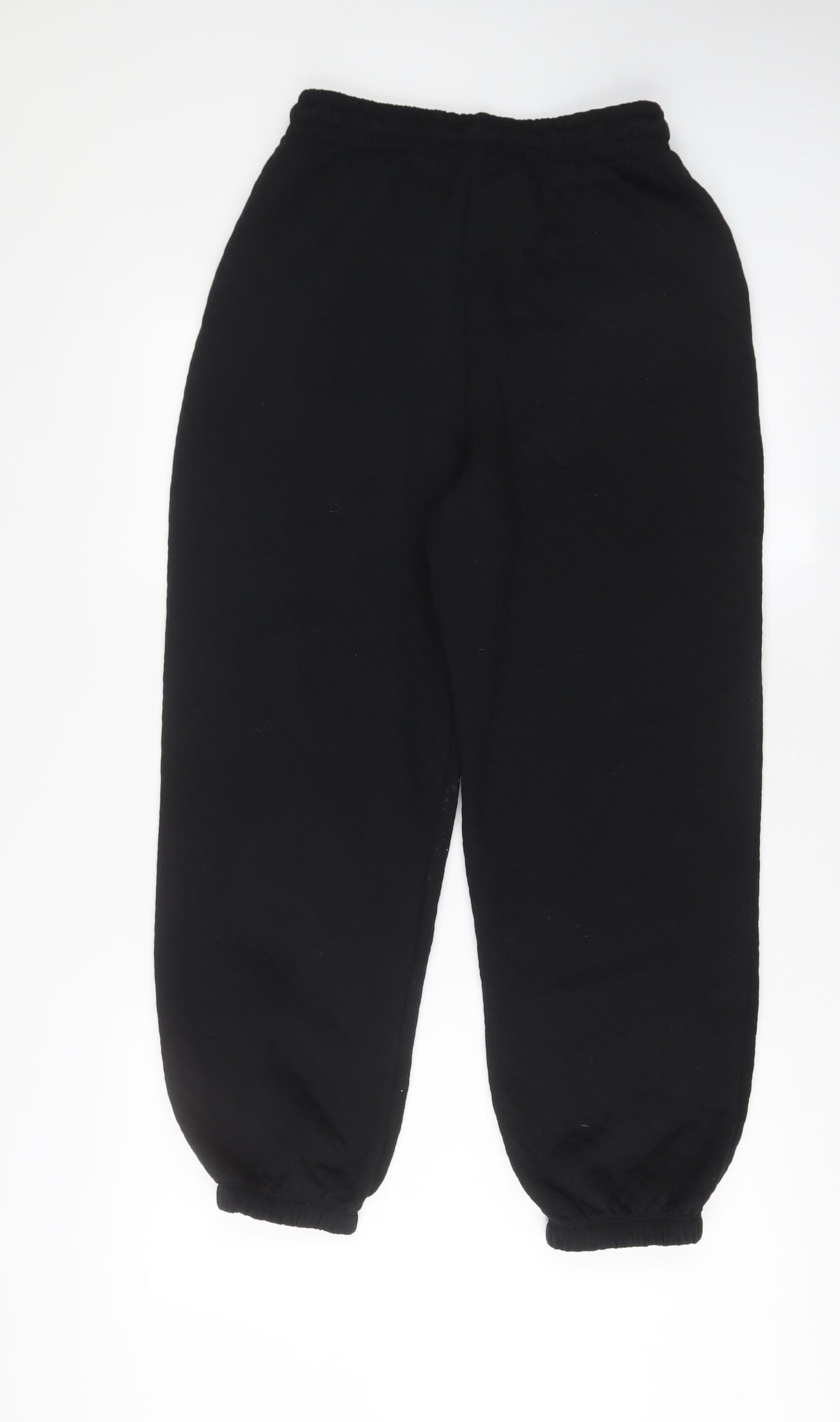 I SAW IT FIRST Womens Black Cotton Jogger Trousers Size 10 L28 in Regular Drawstring