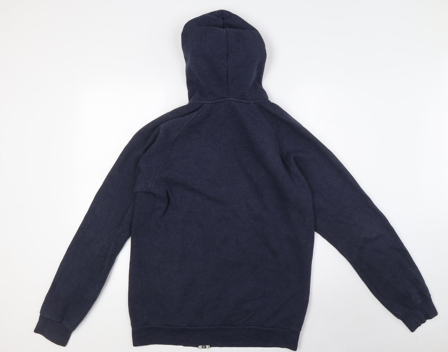 Jack Wills Mens Blue Cotton Full Zip Hoodie Size S