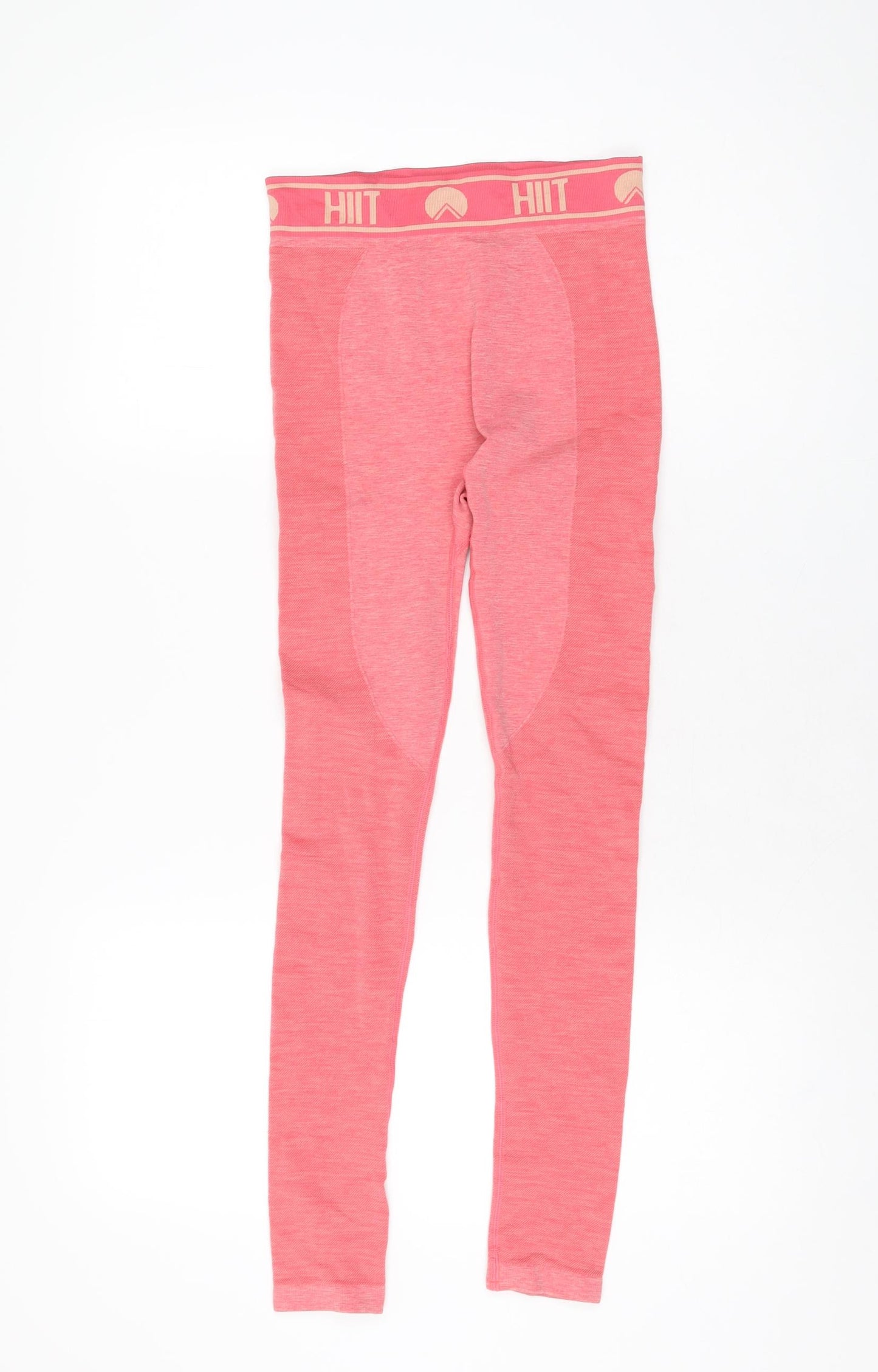 HIIT Womens Pink Polyester Pedal Pusher Leggings Size S L26.5 in Regular Pullover