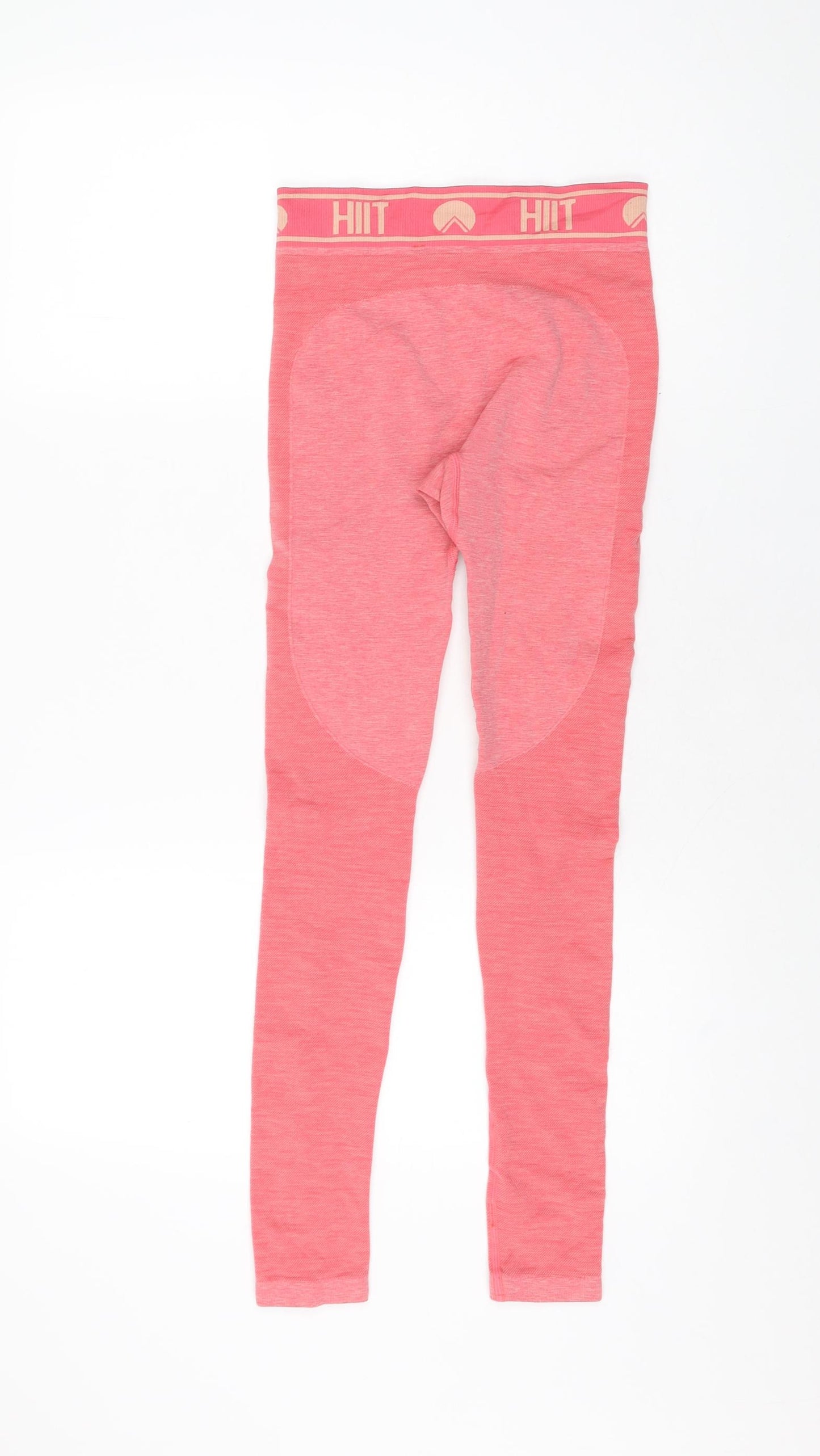 HIIT Womens Pink Polyester Pedal Pusher Leggings Size S L26.5 in Regular Pullover