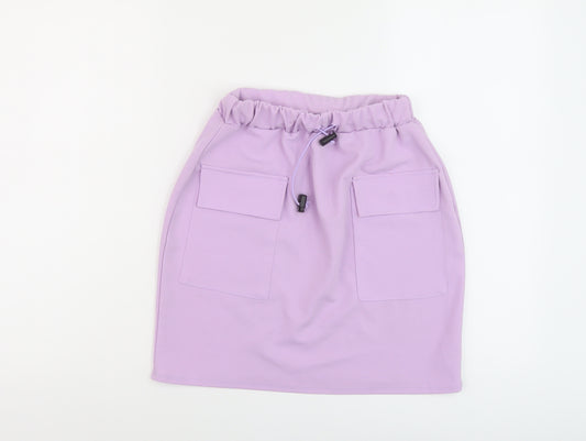 I SAW IT FIRST Womens Purple Polyester Mini Skirt Size 6