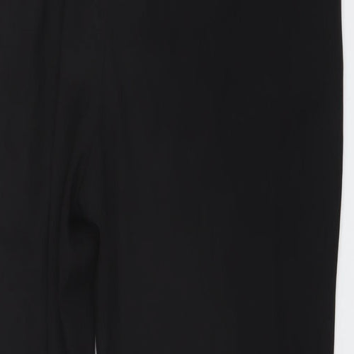 Zara Womens Black Polyester Trousers Size L L25 in Regular Drawstring