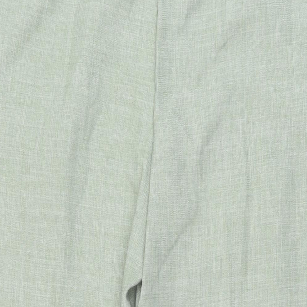 Bonmarché Womens Green Polyester Trousers Size 16 L27 in Regular Drawstring