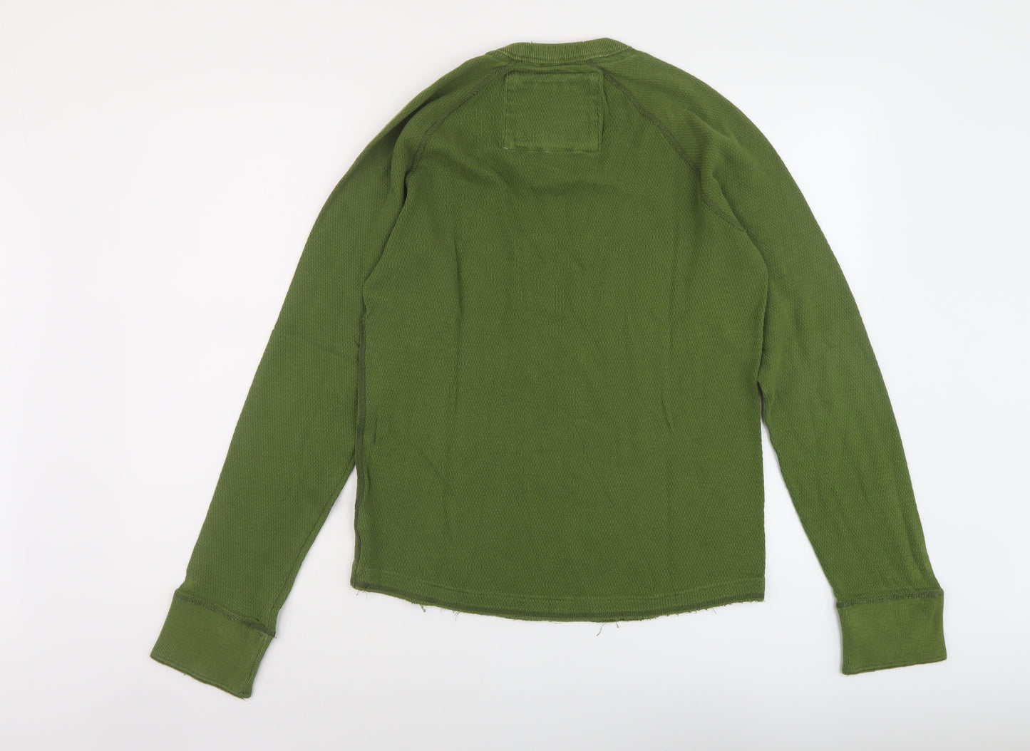 Abercrombie & Fitch Mens Green Cotton Pullover Sweatshirt Size S