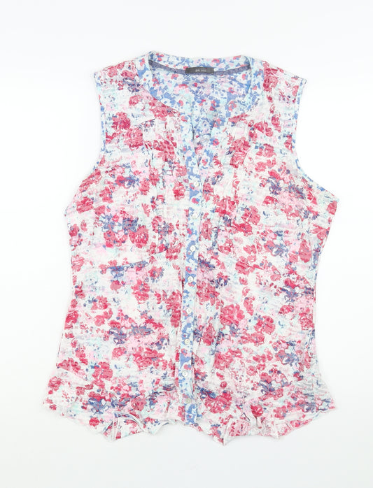 Per Una Womens Multicoloured Floral Polyester Camisole Blouse Size 16 V-Neck