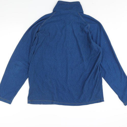 Regatta Mens Blue Polyester Henley Sweatshirt Size XL - Logo