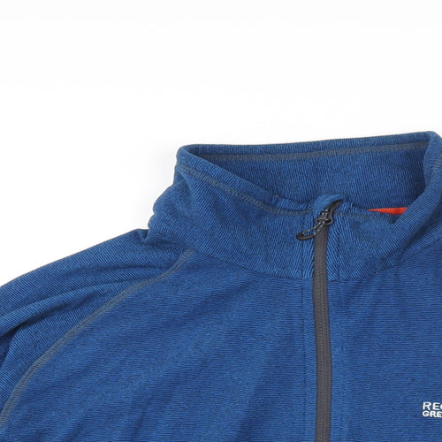 Regatta Mens Blue Polyester Henley Sweatshirt Size XL - Logo