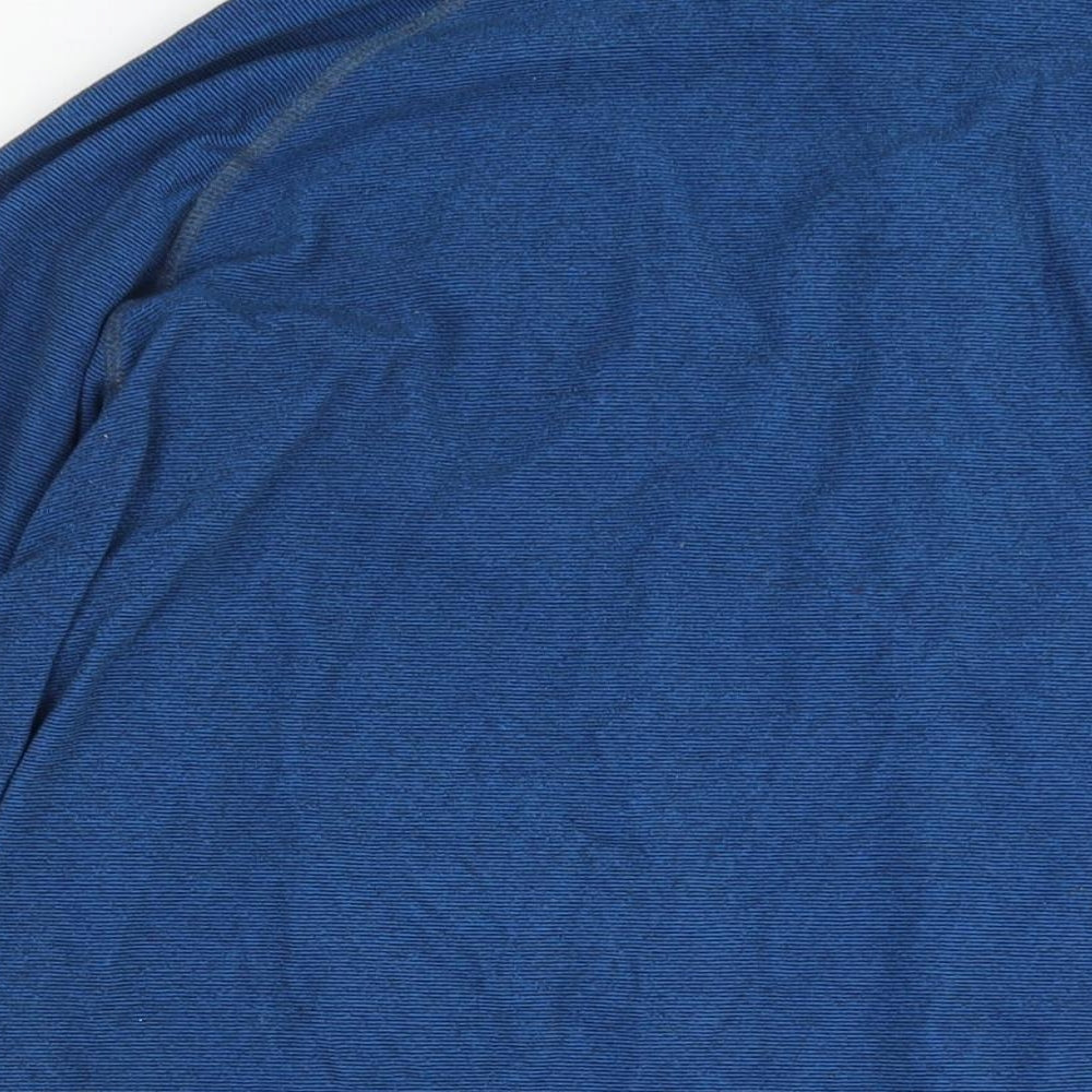 Regatta Mens Blue Polyester Henley Sweatshirt Size XL - Logo