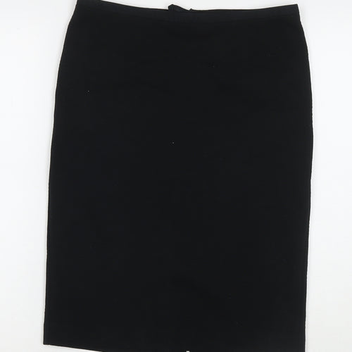 NEXT Womens Black Polyester Straight & Pencil Skirt Size 10 Zip