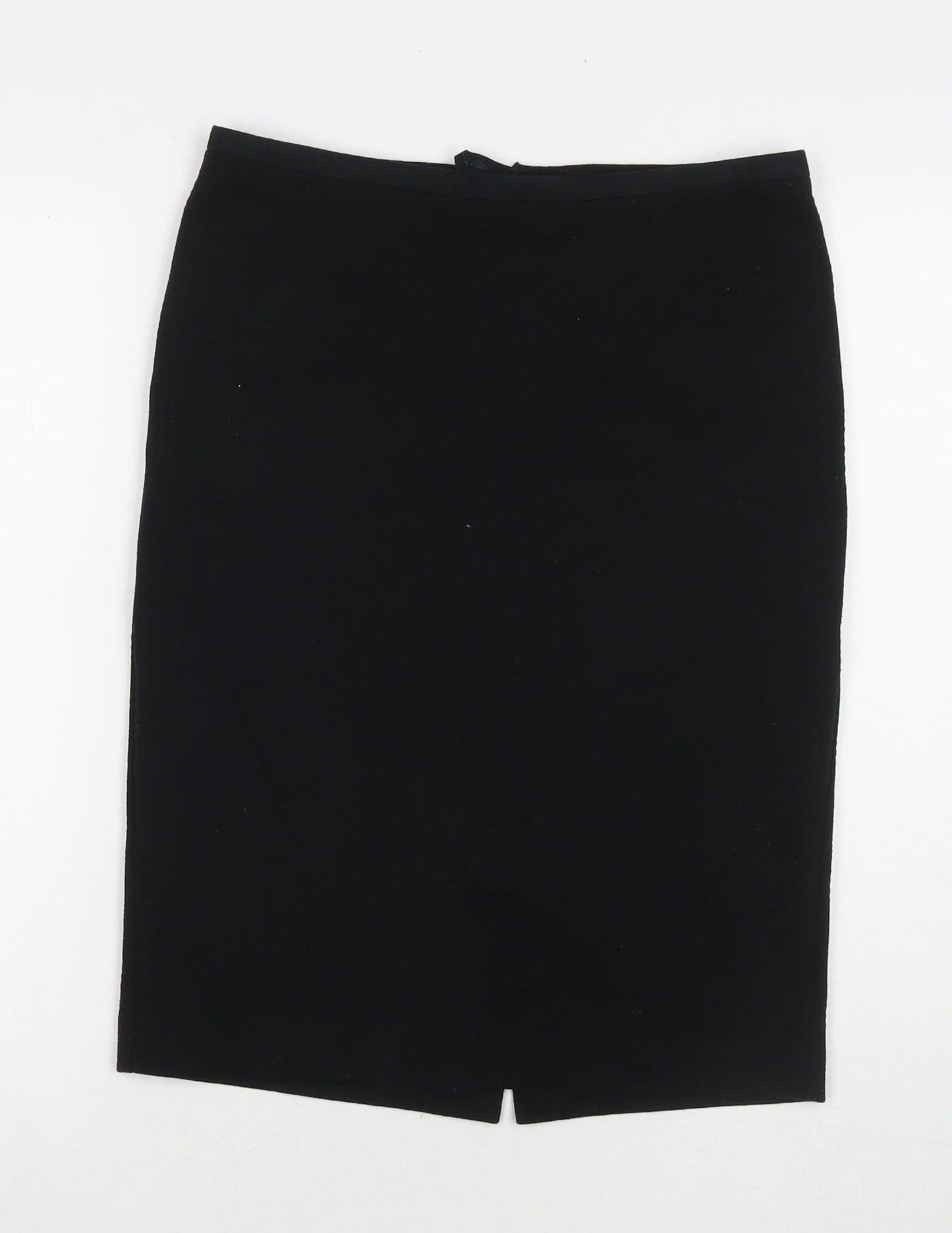 NEXT Womens Black Polyester Straight & Pencil Skirt Size 10 Zip