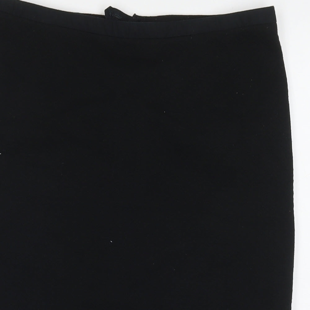 NEXT Womens Black Polyester Straight & Pencil Skirt Size 10 Zip