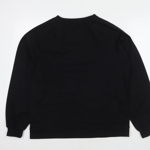 NEXT Womens Black Cotton Pullover Sweatshirt Size M Pullover