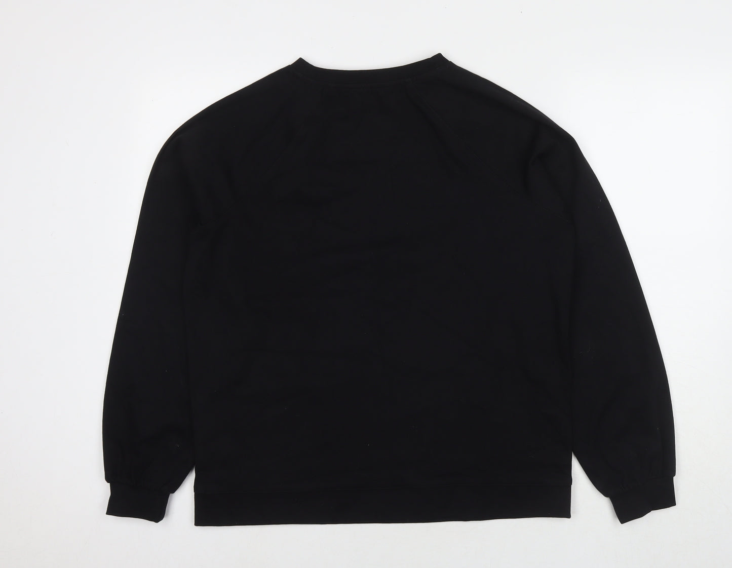 NEXT Womens Black Cotton Pullover Sweatshirt Size M Pullover