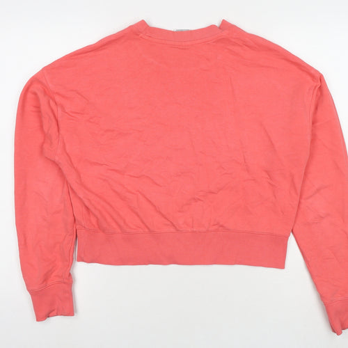 Champion Womens Pink Cotton Pullover Sweatshirt Size M Pullover