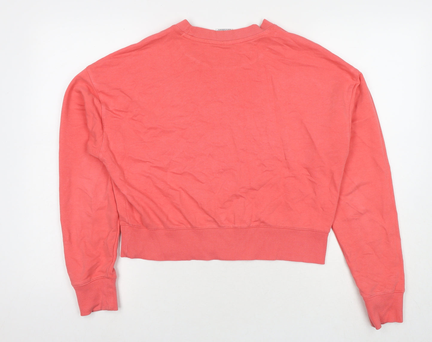 Champion Womens Pink Cotton Pullover Sweatshirt Size M Pullover