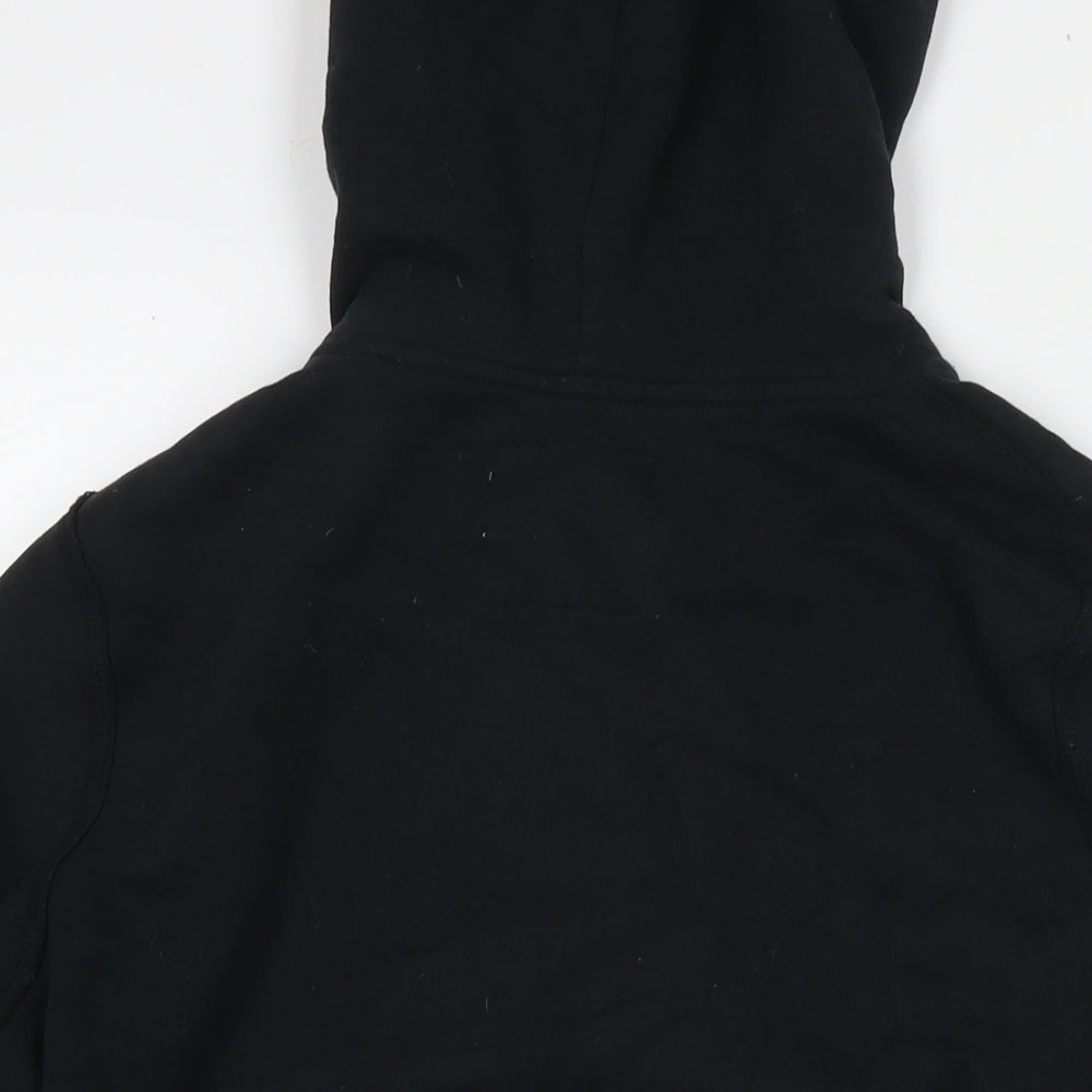 Hollister Mens Black Cotton Full Zip Hoodie Size S