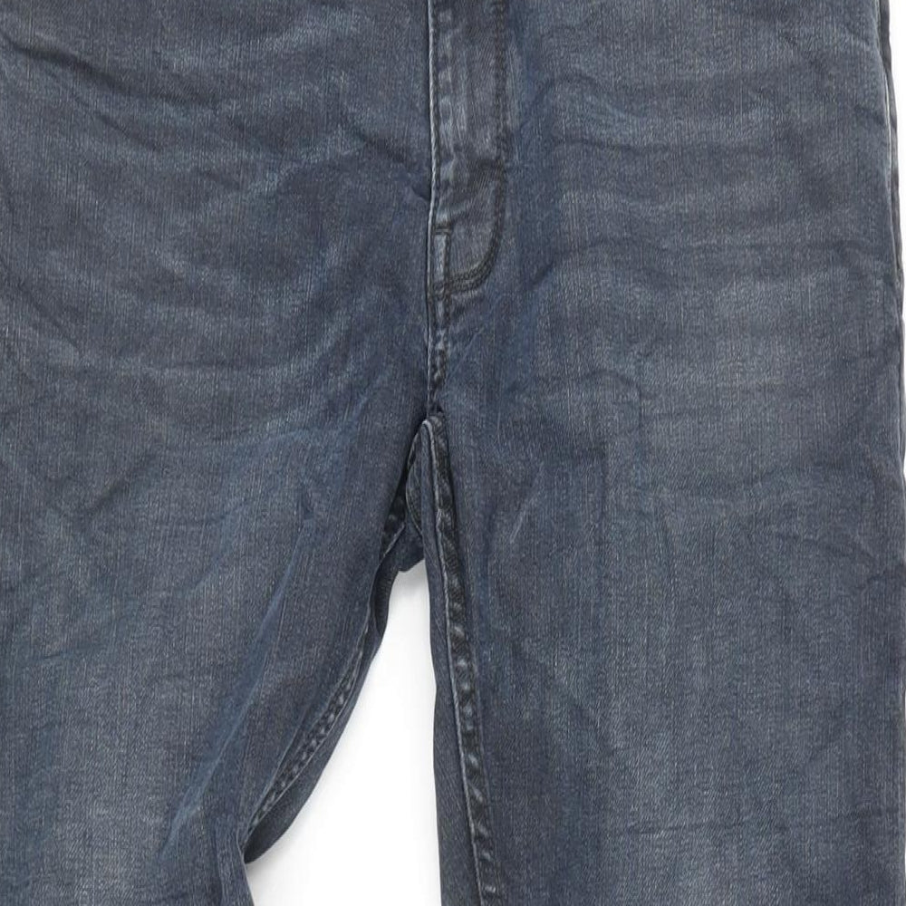 NEXT Mens Blue Cotton Blend Skinny Jeans Size 30 in L29 in Regular Zip