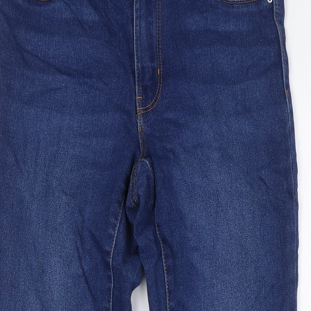 Denim Co Womens Blue Cotton Skinny Jeans Size 10 L27 in Regular Zip