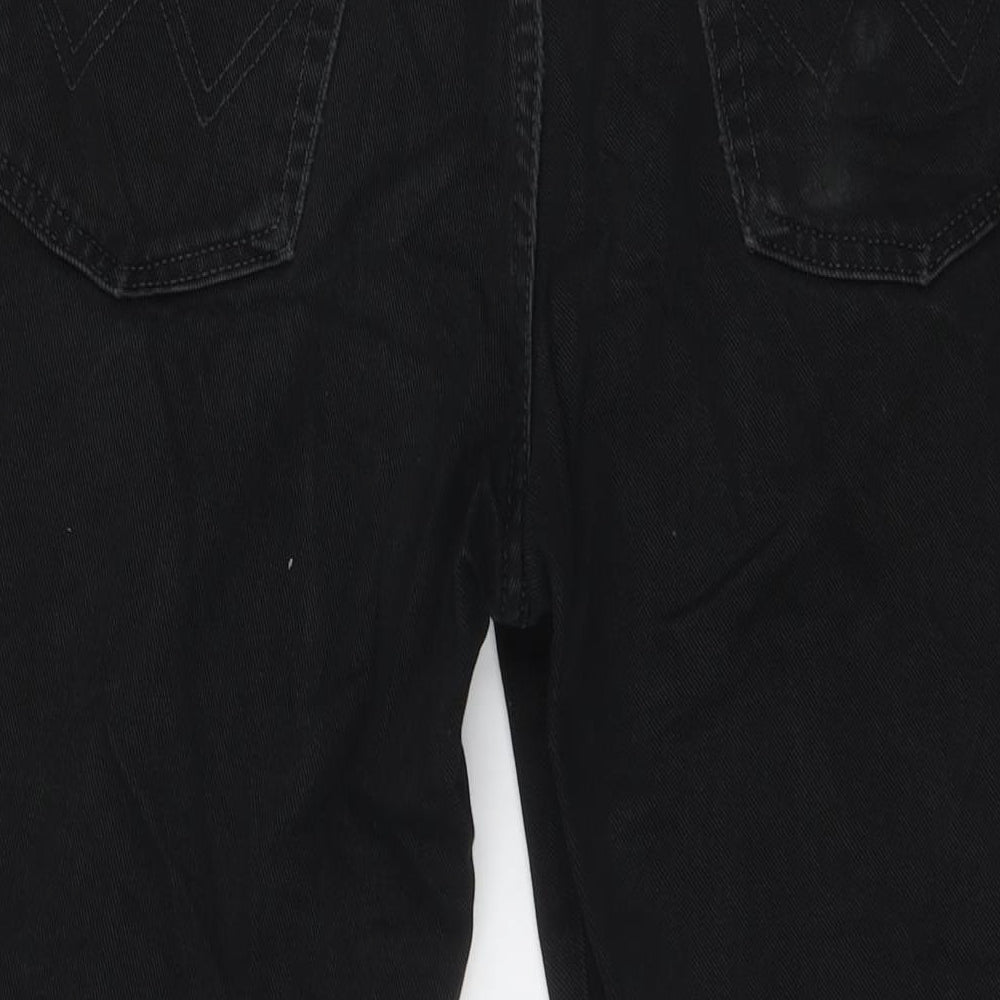 Wrangler Mens Black Cotton Skinny Jeans Size 36 in L30 in Regular Button