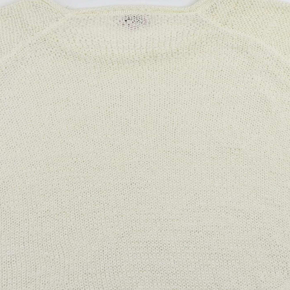 Phase Eight Womens Ivory Round Neck Acrylic Pullover Jumper Size 12