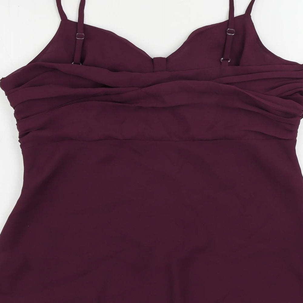 Together Womens Purple Polyester Camisole Tank Size 18 Sweetheart