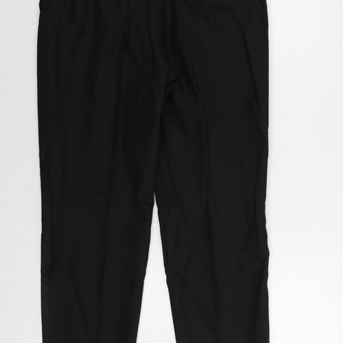 Burton Mens Black Polyester Dress Pants Trousers Size 36 in L31 in Regular Zip