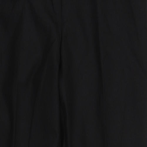 Burton Mens Black Polyester Dress Pants Trousers Size 36 in L31 in Regular Zip