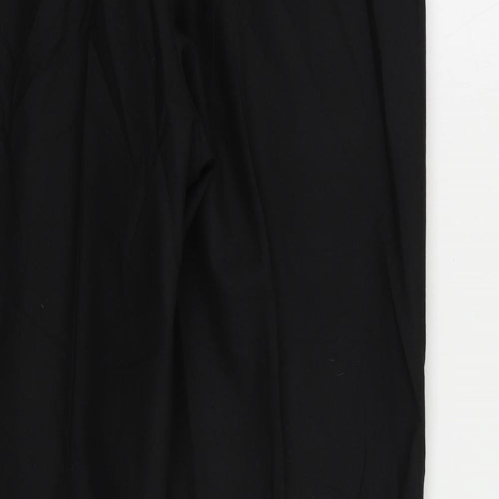 Burton Mens Black Polyester Dress Pants Trousers Size 36 in L31 in Regular Zip