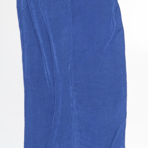 Verge Girl Womens Blue Polyester Straight & Pencil Skirt Size 12