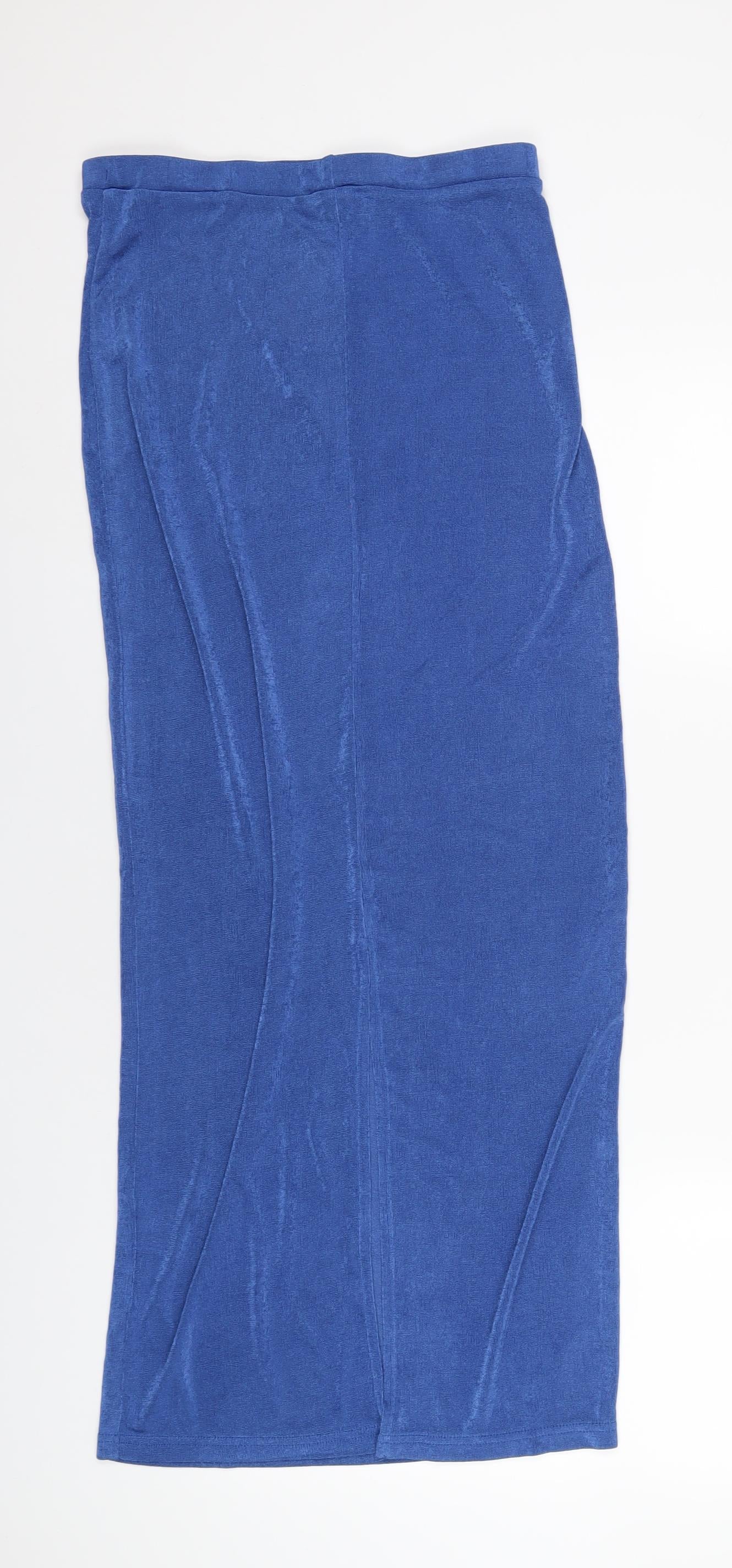 Verge Girl Womens Blue Polyester Straight & Pencil Skirt Size 12