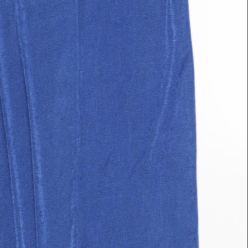 Verge Girl Womens Blue Polyester Straight & Pencil Skirt Size 12