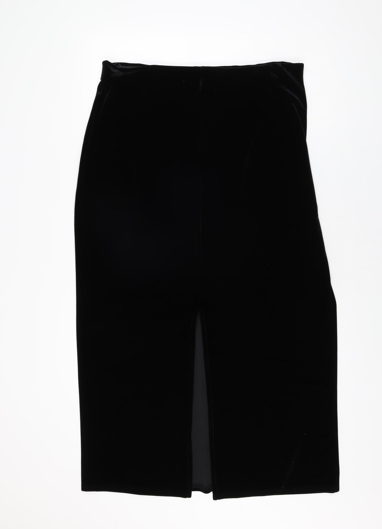 Debenhams Womens Black Polyester Straight & Pencil Skirt Size 18