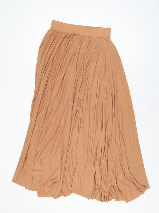 River Island Womens Brown Polyester Swing Skirt Size 8