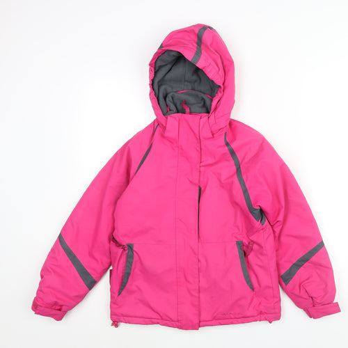 Parallel Girls Pink Ski Jacket Jacket Size 9-10 Years Zip - Wateproof Breathable