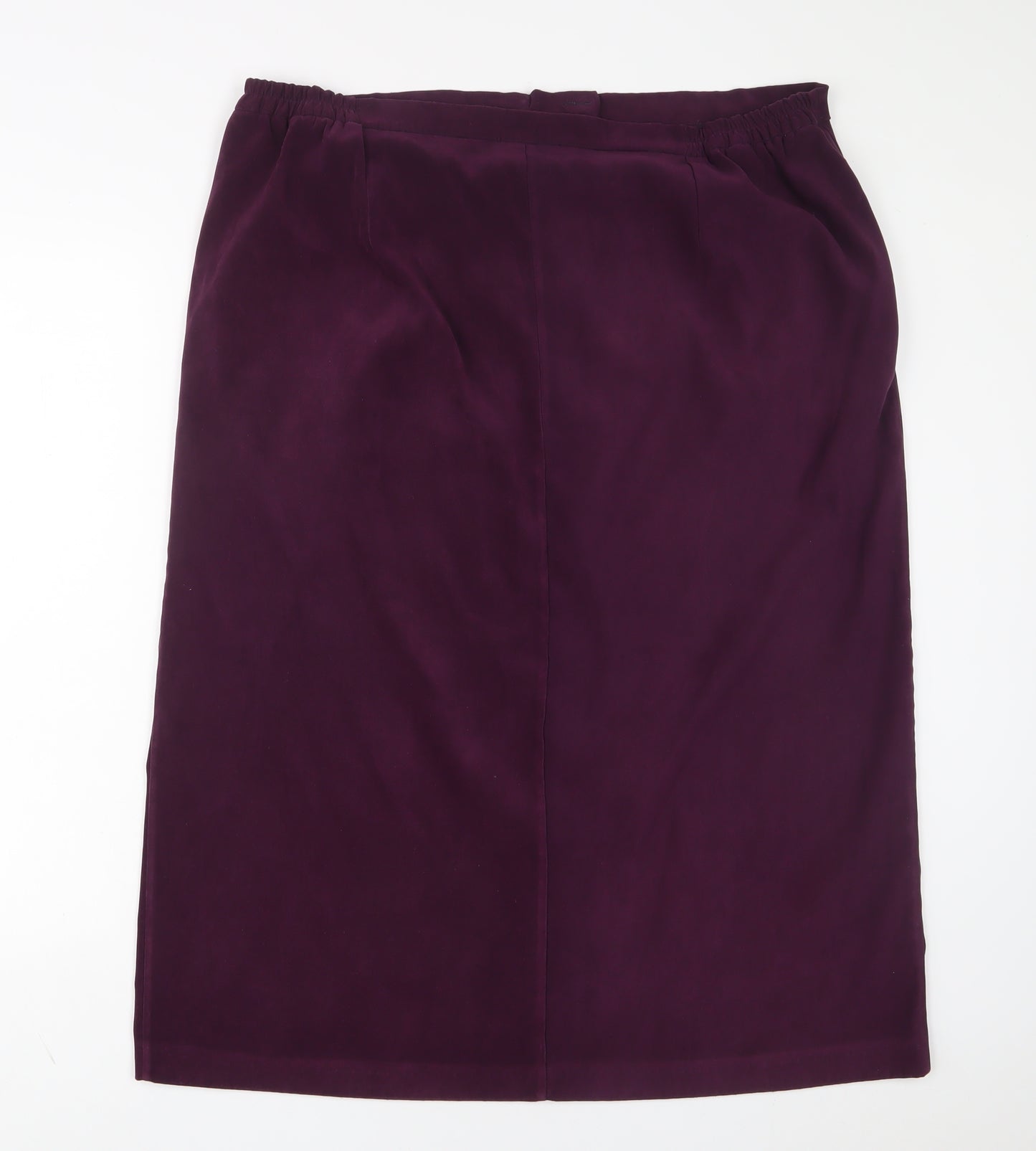 OPUS Womens Purple Polyester A-Line Skirt Size 24 Hook & Eye