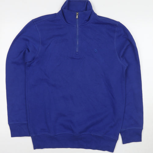 IZOD Mens Blue Cotton Pullover Sweatshirt Size S