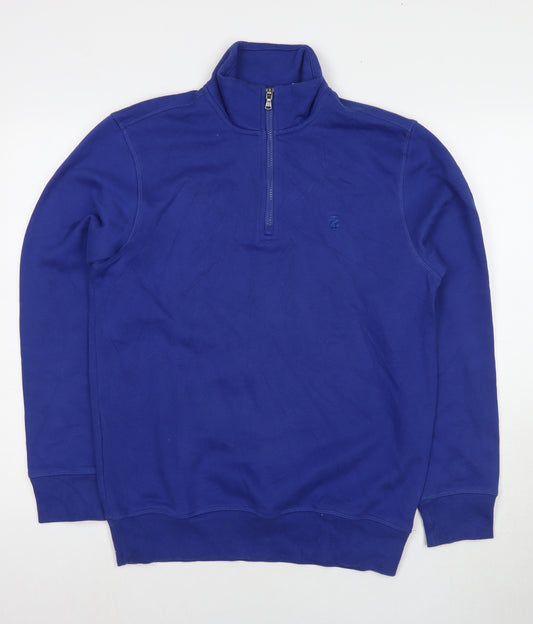 IZOD Mens Blue Cotton Pullover Sweatshirt Size S